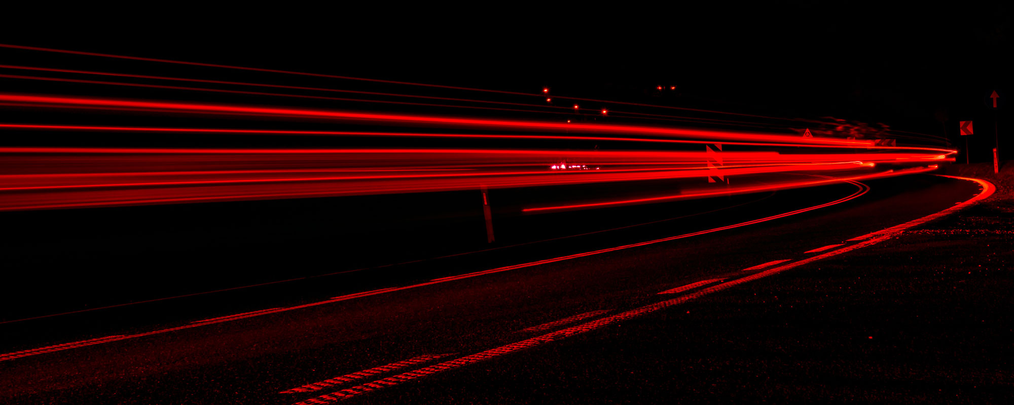 Lights Of Cars With Night